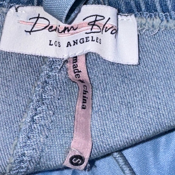 Crystal Embellished Denim Tank Top - Picture 2 of 5